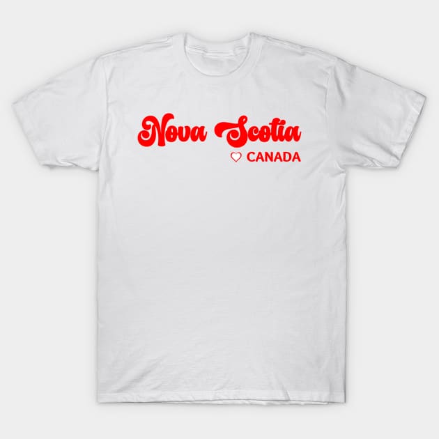 Nova Scotia: I love Canada T-Shirt by teezeedy